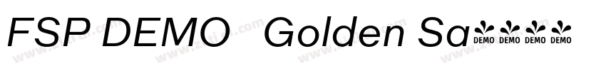 FSP DEMO   Golden Sa字体转换